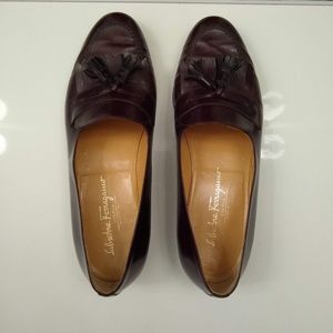 Salvatore Ferragamo Italian Men's Loafer Wine 9.5